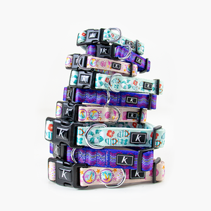 El mejor vendedor Kingspeed Factory Sea Summer <span class=keywords><strong>Collar</strong></span> de perro de lujo Tres tamaños <span class=keywords><strong>Collar</strong></span> de perro mascota ajustable Collares de cachorro con estampado colorido - Product Image 5