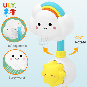 <span class=keywords><strong>Jouet</strong></span> de <span class=keywords><strong>bain</strong></span> rotatif en forme de nuage pour enfants Conception de ventouse Pulvérisateur d'eau de douche en plastique pour bébés <span class=keywords><strong>Jouet</strong></span> de <span class=keywords><strong>bain</strong></span> pour bébé - Product Image 3