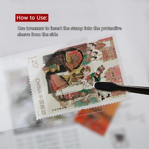 OPP Stamp Protection <b>Bags</b> 8 Models, Each 100 Pcs, Toal 800 Pcs, Clear Philatelic Storage and Stamp Collecting Supplies - Product Image 6