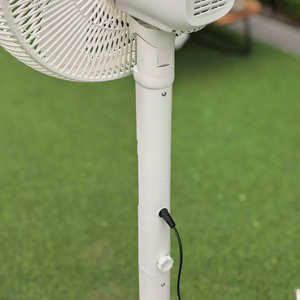 16 Inch Solar AC With LED Light 5 Blade Rechargeable Solar <b>Stand</b> Fan With and Battery <b>Stand</b> Floor Solar Fan T919 Solar Fan With - Product Image 5