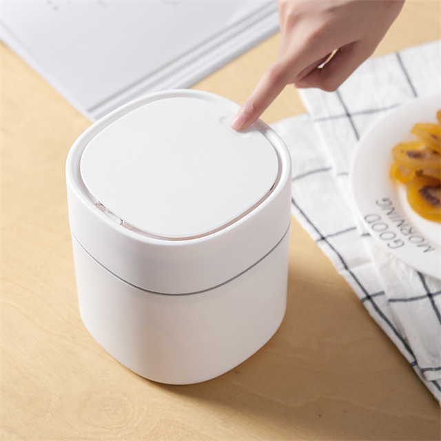 J112 многофункциональная Настольная мини-корзина для мусора, Настольная пластиковая маленькая корзина для мусора с крышками