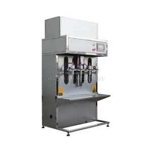 Multi-Use Semi-Auto Quantitative Liquid Filling Machine / Vertical Pouch Milk Filler / 4 Heads Vegetable Oil Filling Machine