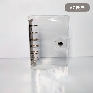 Carpeta transparente de PVC de hojas sueltas A6/A7/A5 personalizada, libro de portada personalizado, estilo impreso, cuaderno de almacenamiento impermeable, manual - Product Image 4