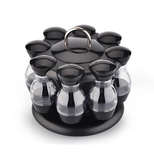 Cross-border 16 Bottles Double-layer Rotating Light Luxury Model CX3031/CX3032 Seasoning Rack <strong>Kitchen</strong> Spice Set Box Can <strong>Carousel</strong> - Product Image 6