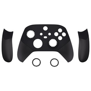 EXtremeRate Black ASR Version Performance Rubberized Side Rails Handle <b>Grips</b> Shell Faceplate for Xbox Series X S <b>Controller</b> - Product Image 1