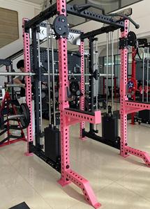 होम जिम मल्टी-फंक्शनल ट्रेनर स्क्वाट रैक पावर केज केबल क्रॉसओवर स्मिथ मशीन स्टील 75 किलोग्राम * <span class=keywords><strong>2</strong></span> वजन स्टैक - Product Image 3