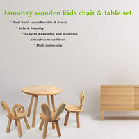 Chaise pour tout-petits en forme d'animal mignon, moderne, en bois massif, sûre et douce, tabouret pour enfants, écologique, réglable, pour corriger la posture, idéale pour l'étude - Vente chaude