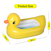 Baignoire gonflable de haute qualité pour bébé, canard jaune Portable pour bébé, Mini piscine à Air pour enfants