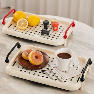 Dubbellaags Plastic Beker Opbergrek Hoog Niveau Waterbestendig Thuiskantoor Voor Eettafel Thee Koffieset - Product Image 4