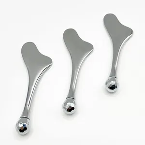 Cucchiaio in Lega di Zinco DIY per Massaggio Occhi e Viso, Modello 039, Doppio Uso - Product Image 2