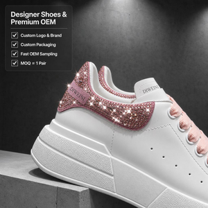 Luxury Designer shoe for Men Women High Quality Glitter Rhinestone Platform walking shoes Tenis Zapatillas New - Product Image 1