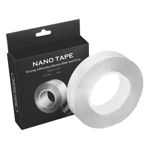 Hot selling Transparent Double Sided Washable Sorcery Nano Self-Adhesive Tape Reusable Acrylic Nano Tape