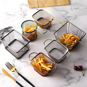 Kommerzielle Catering-Ausrüstung Fabrik hergestellt verdickten Edelstahl Frittier korb Fried Food Restaurant Küche Verwendung - Product Image 6