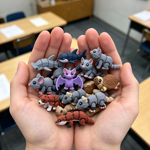 Giocattoli di Animali Selvatici Personalizzati con Stampa 3D, Articolazioni Mobili, Statuette Mini Multicolore in PLA, Giocattoli Educativi per Bambini, Fornitura all'Ingrosso - Product Image 4