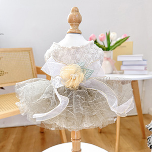 New Design Explosive Models Personalized Pet Costume Summer Queens Wedding Dress Dogs Fashion Party Lace Dress Dog <b>Clothes</b> - Product Image 1