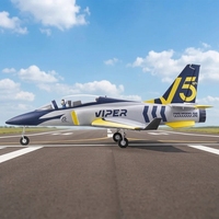 Avion RC FMS 70mm Viper V2 avec ventilateur cannelé, avion électrique en mousse, machine à aile fixe, jet EDF, pièces de compétition DIY
