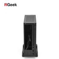 Boîtier SPCC Mini ITX pour ordinateur RGeek, pour châssis de bureau, Port Audio et USB, avec support, bon marché