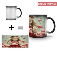 Tasse magique thermosensible en céramique noire givrée 11oz pour bureau de chambre moderne et simple, livraison directe