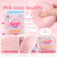 Nouveau jouet anti-stress explosif super doux à rebond lent en forme de savonnette, à pincer et à sucer, pour étudiants