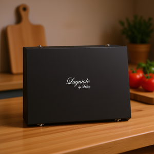 Ensemble de 3 couteaux à découper Laguiole By Haws avec planche à découper et rainure pour les jus - Product Image 3