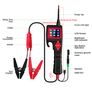 TOPDIAG P200 Smart <b>Hook</b> Auto Circuit Analyzer <b>Car</b> Electrical Power Probe Injector Tester 2.4 Inch Screen P200 Smart <b>Hook</b> Design - Product Image 1