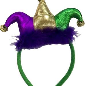 ที่คาดผมมาร์ดิกราส์แบบใหม่ผ้าคาดศีรษะตัวตลกสำหรับงานคาร์นิวัลสินค้าใหม่ - Product Image 5