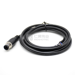 M12 A ترميز 4 دبوس الذكور مستقيم إشارة استشعار كابل - Product Image 4