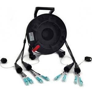 Cable de conexión de fibra óptica táctica de armadura de TPU de 12 24 fibras monomodo Mutilmode OM3 OM4 <span class=keywords><strong>OM5</strong></span> con tambor para iluminación de Audio y vídeo - Product Image 4