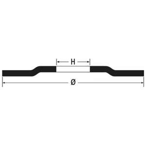 Discos de solapa BETA - 112300006 con tela abrasiva de corindón, almohadilla de respaldo de plástico, construcción de solapa única Ø 115 mm (paquete múltiple) - Product Image 3