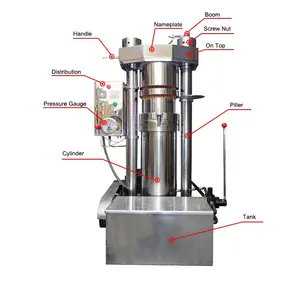 walnut oil expeller castor bean hydraulic oil press machine, coconut oil press