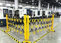 Barrière Rétractable en PRV 1,2x8-10m Ultra Longue Isolée Extensible Clôture de Sécurité de Qualité Ingénierie Protection Réfléchissante IP66