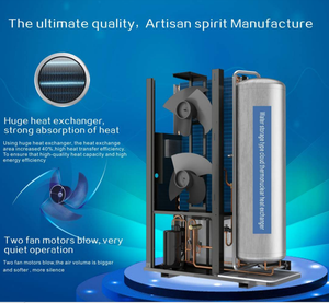 Хит продаж, чешский инвертор NuLite R32, нагревательный помпа, 80 л, буферный бак, 8 кВт, 10 кВт, инвертор, воздух-вода, тепловой насос - Product Image 2