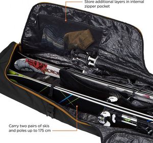 Échantillon Gratuit - Sac de Ski à Roulettes pour Sports de Plein Air et Voyages, Certifié BSCI, Long et Rembourré, Housse de Transport pour Ski et Snowboard - Product Image 2