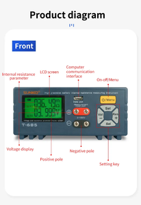 Analyseur de résistance interne de batterie au lithium haute précision T-685 - Product Image 4
