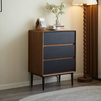 Commode sur pied en bois massif, style rétro et simple, pour chambre à coucher ou salon, meuble de rangement domestique