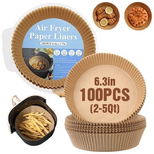 Fabricante barato papel de silicona para hornear hoja de cocina revestimiento de papel desechable para hornear antigrasa <span class=keywords><strong>Airfryer</strong></span> Liner - Product Image 2