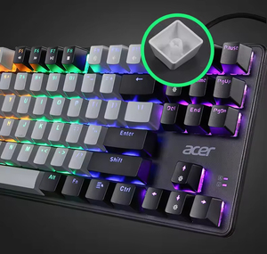Hot Sale 87-Keys Rainbow Lights Gaming Mechanical <b>Keyboard</b> Multi-Functional with Multimedia Features - Product Image 3