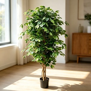 Life Like <b>Large</b> Faux Bonsai Tree Real Touch Artificial Ficus for Living Room Office Reception <b>Desk</b> Decoration - Product Image 4