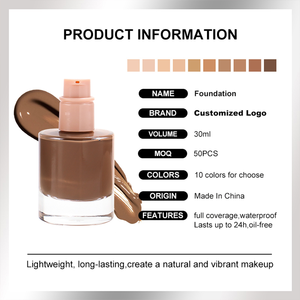 Long Lasting High Quality Make up Cream Private Label Full Coverage Waterproof and Matte Makeup Liquid <strong>Foundation</strong> - Product Image 4
