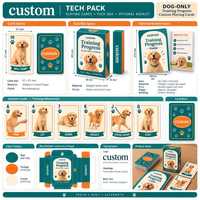 Cartes de progrès d'entraînement personnalisées pour chiens, jeu de cartes de jalons pour animaux de compagnie avec livret souvenir A5 en option