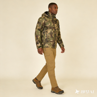 Veste parka camouflage pour homme, personnalisée, imperméable, coupe-vent et respirante, pour toutes les saisons, fermeture éclair, coque rigide