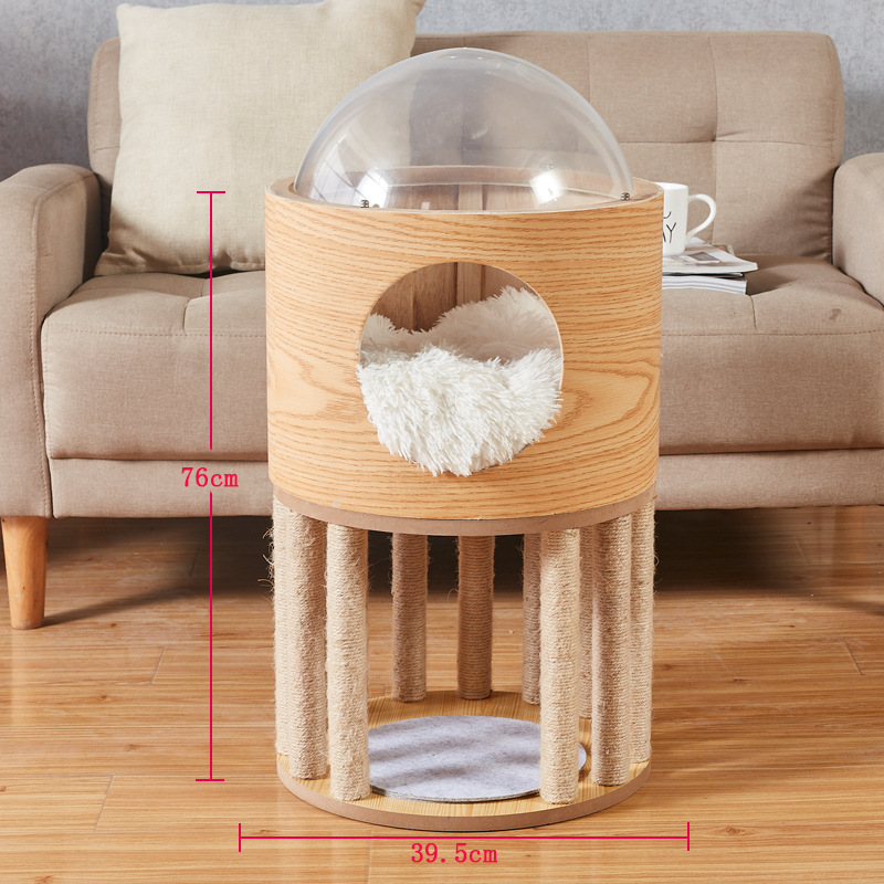 Castillo para gatos de dos capas estilo lujoso (apto para dos gatos)