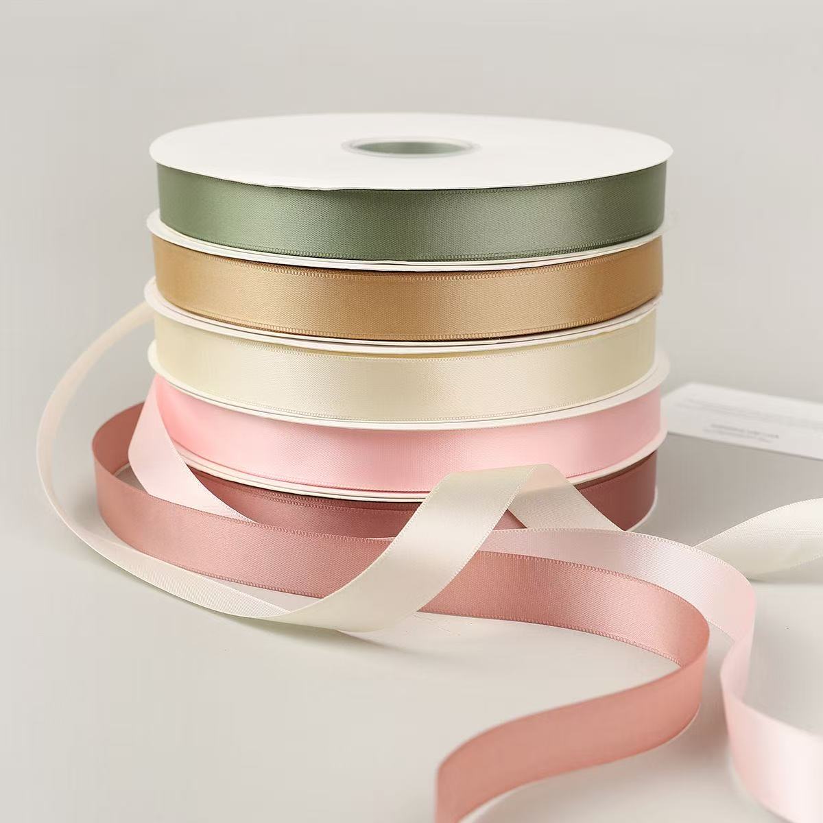 Custom Embossed Printed Gift Polyester Satin Ribbon with logo Gift Packaging Ribbon Embossed logo Ribbon for Gift