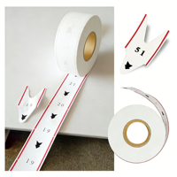 Rouleau de papier thermique pour tickets numérotés à 2 chiffres Turn O Matic K-T, pour distributeur de tickets, 2000 reçus par rouleau, impression numérique, blanc