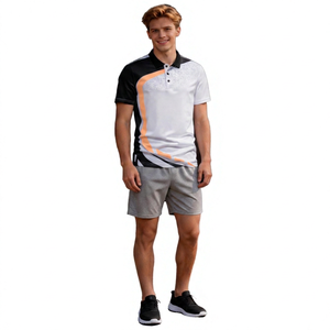 Custom Sublimation Jersey | Men's Casual Button <b>Polo</b> Shirt Short Sleeve Sportswear | Quick Dry Polyester Cotton Printed Apparel - Product Image 4