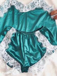 Set di Lingerie da Donna in Due Pezzi con Inserti in Pizzo e Raso, Stile Trendy su Ebay - Product Image 6