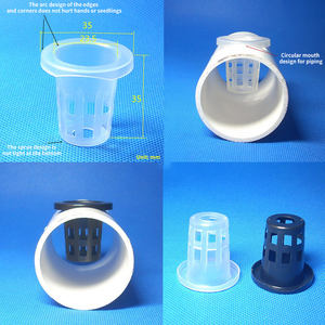 Plantar cesta hidropônica plástico vegetal plantio cesta cultivo sem solo plantio plantio copo azul fixador raiz - Product Image 5