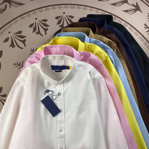 Camisa <span class=keywords><strong>de</strong></span> Lino Estilo RL Ralph Lauren para Hombre y Mujer, Casual, Manga Larga, Protección Solar, Cuello Camisero, <span class=keywords><strong>Bordado</strong></span> Escaneable - Product Image 4