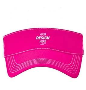 Sombreros de Paja y Poliéster Bordados con Protección UV para Verano, Unisex, Personalizables, con Visores Transparentes de PVC Coloridos para Deportes - Product Image 2