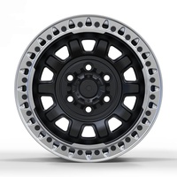 S3-00039 18-24 Llantas de Aluminio Forjado para Jeep, Acabado Negro Mate Personalizado, Borde Mecanizado, Orificio Circular, Diseño Cóncavo Profundo, Estándar DOT